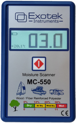 MC-550N MOISTURE INSTRUMENT FOR BOATS & CARAVANS