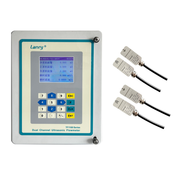 TF1100-DC Dual-Channel Clamp On Ultrasonic Flowmeter